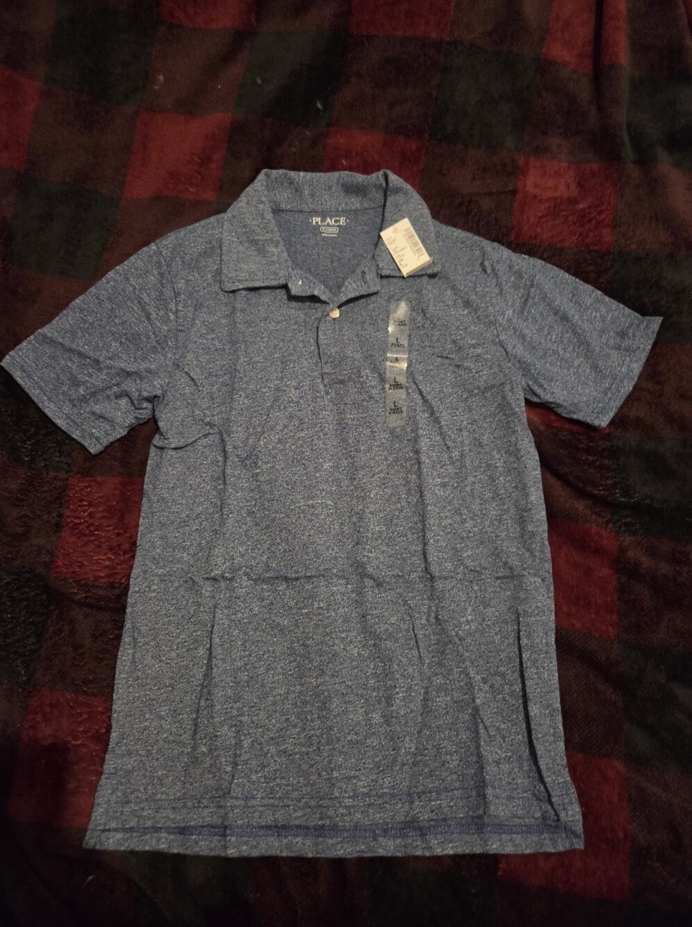 The Children's Place Boys' Heather Blue Polo Shirt